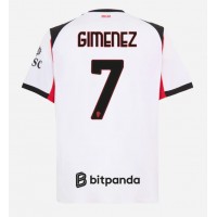 Stroje piłkarskie AC Milan Santiago Gimenez #7 Koszulka Wyjazdowej 2025-26 Krótki Rękaw